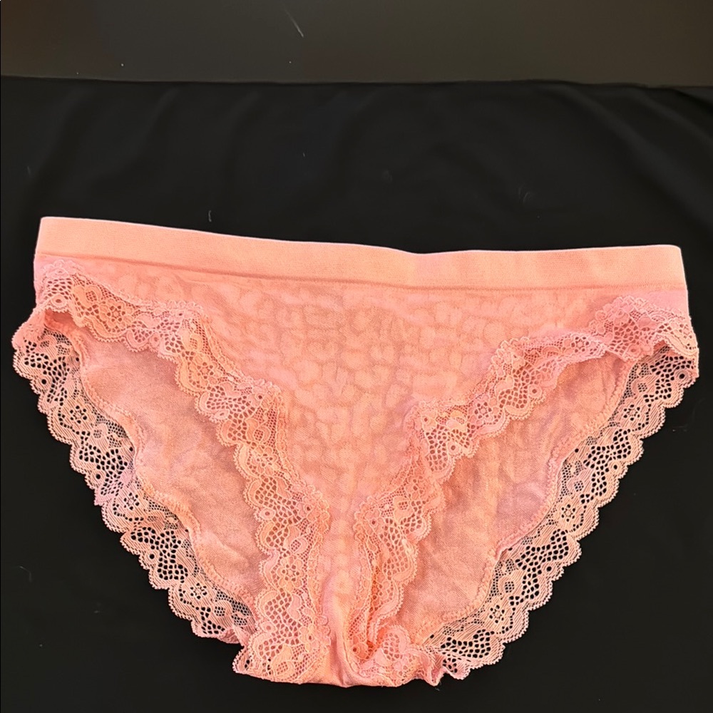 Victoria's Secret Pink Lace Trim Bikini Panties